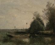 Jean-Baptiste-Camille Corot Pond at Mortain-Manche oil